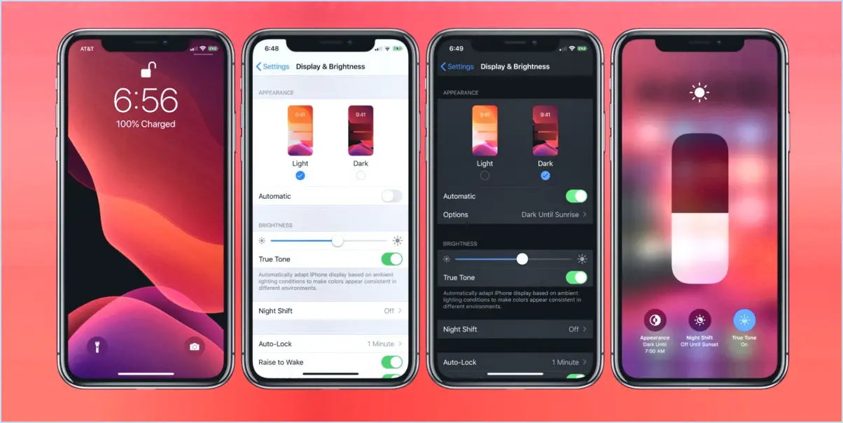 Comment activer le mode sombre ios 13 iphone ipad?