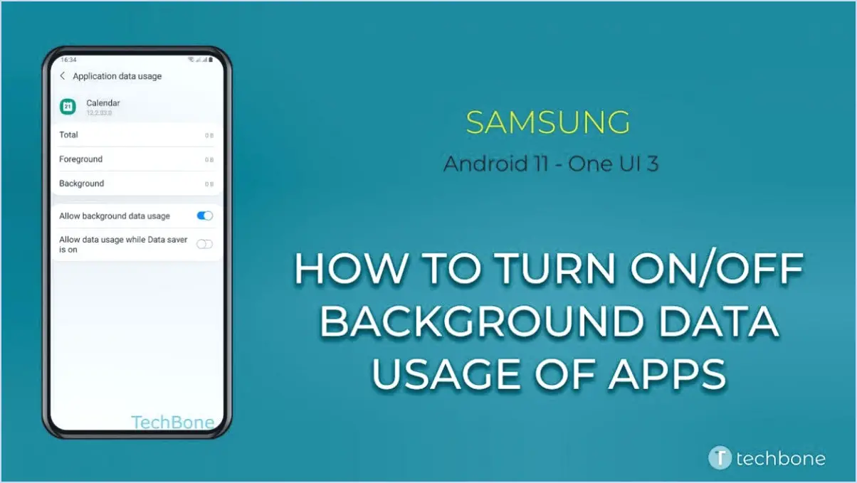 Comment activer ou désactiver les données en arrière-plan sur le Samsung Galaxy S10?