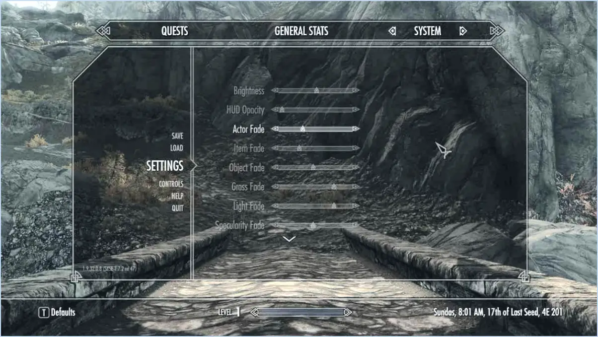 Comment ajuster la taille de l'écran de skyrim xbox?