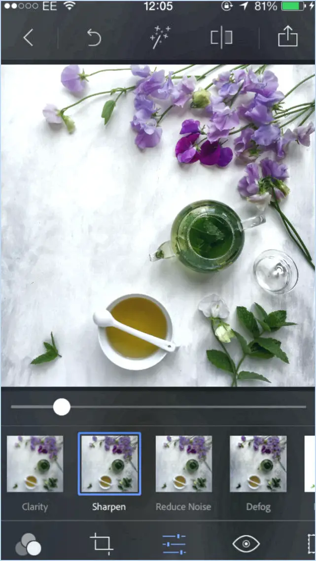 Comment améliorer la netteté d'une photo sur l'iphone?
