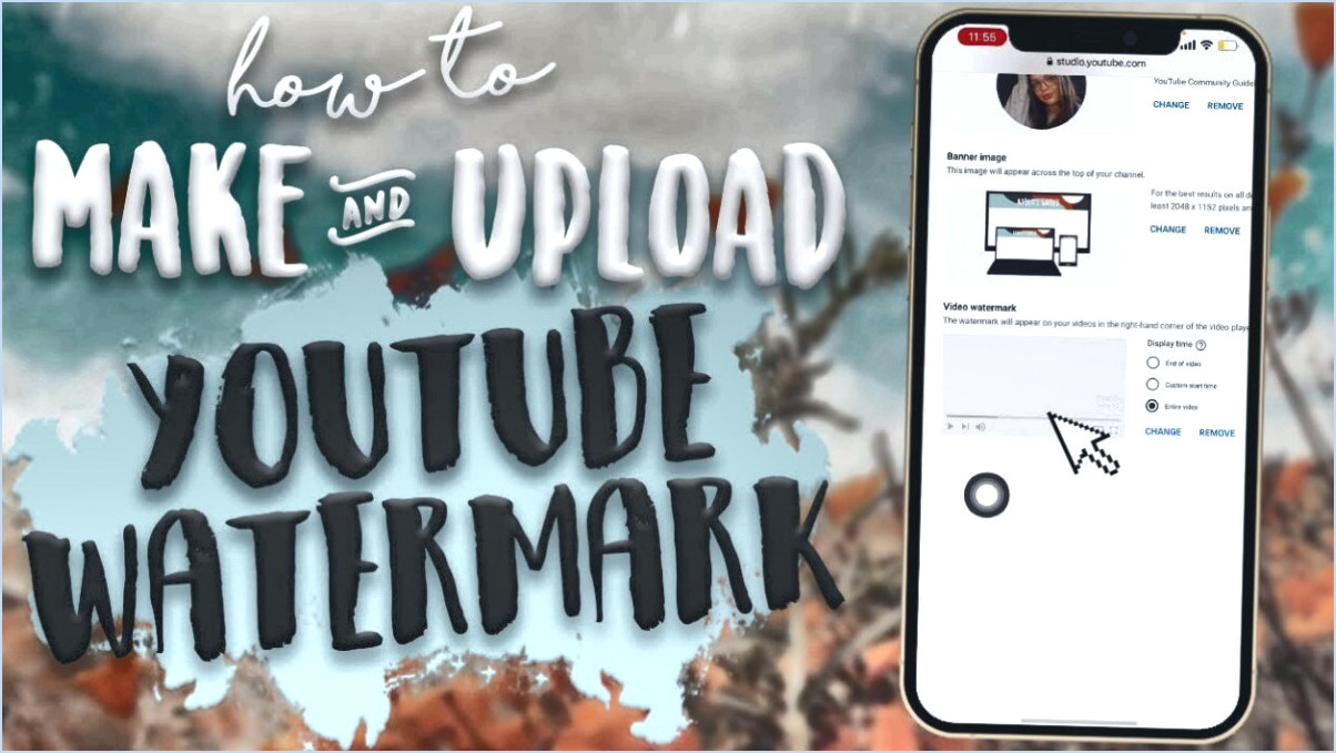 Comment changer la bannière de youtube sur iphone?