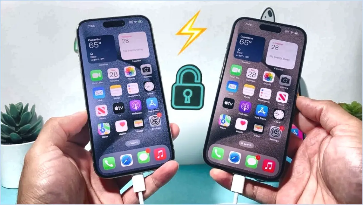 Comment charger un autre téléphone avec l'iphone 11?