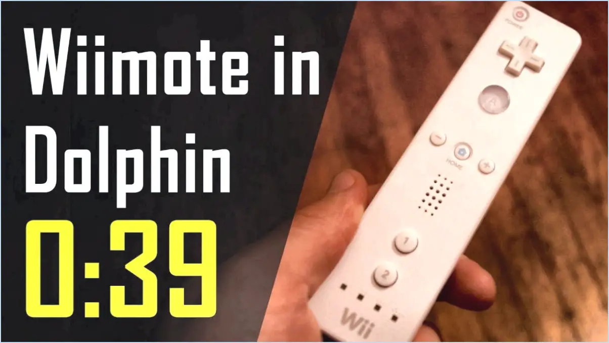 Comment connecter la wiimote à dolphin windows 10?