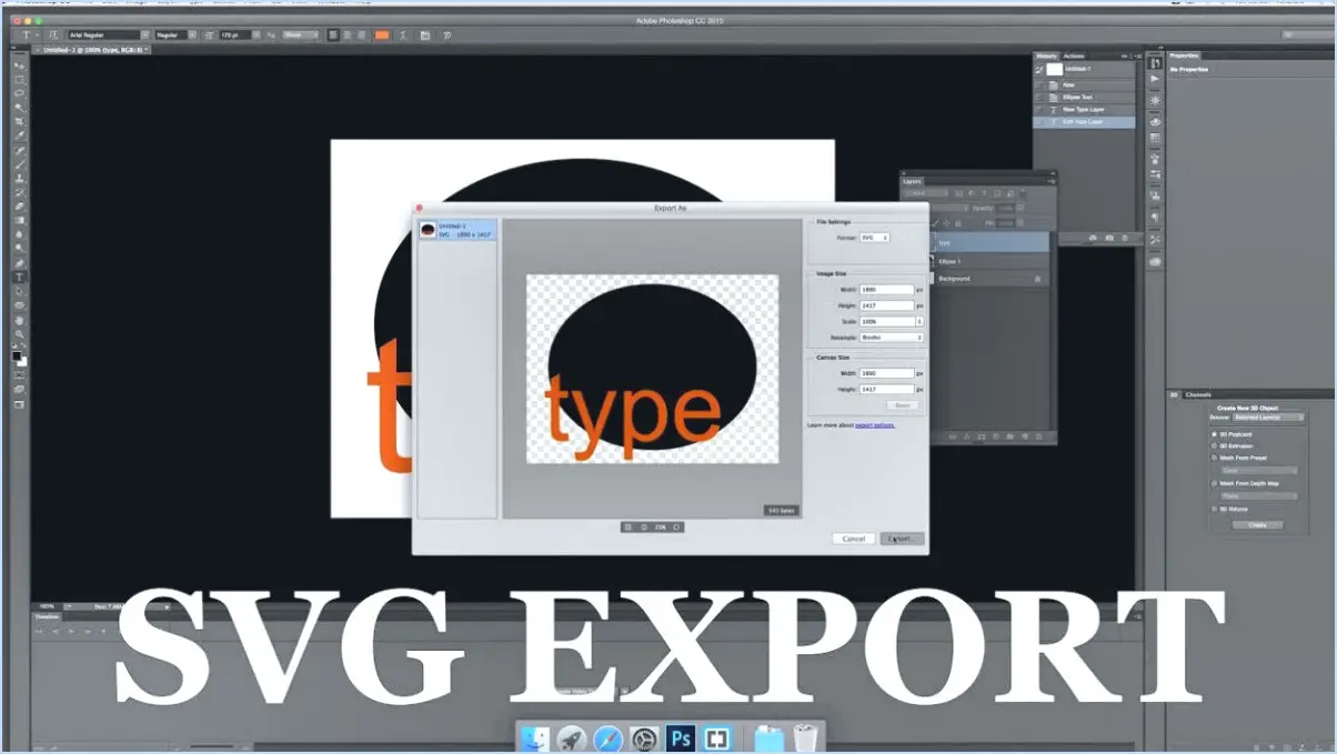 Comment enregistrer un svg dans photoshop?