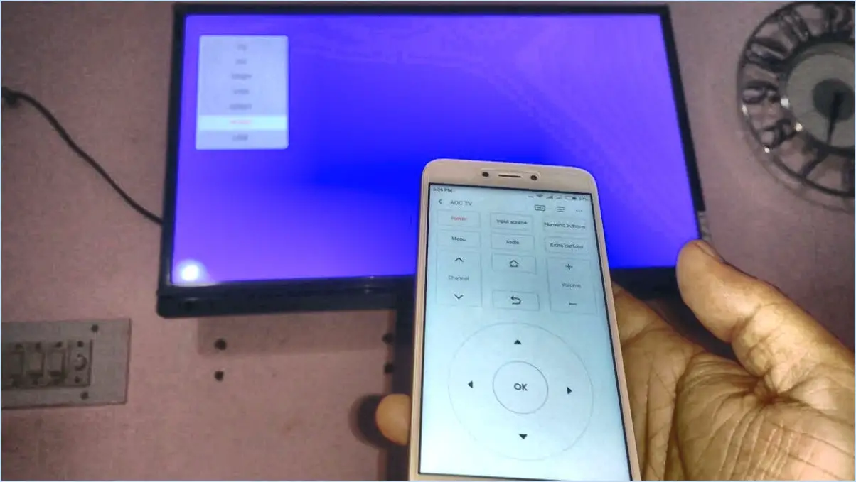 Comment éteindre un téléviseur Samsung avec un téléphone?