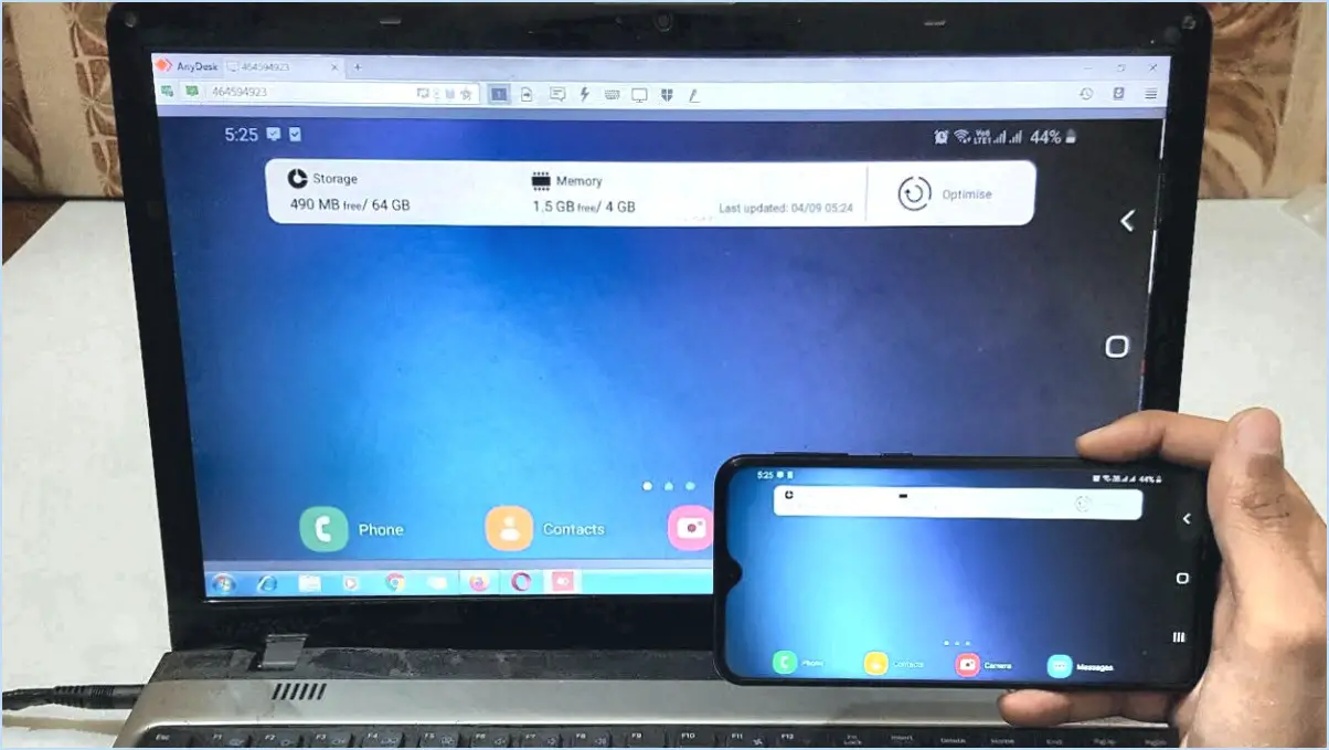 Comment faire pour diffuser l'écran d'un ordinateur Android vers Windows 7?