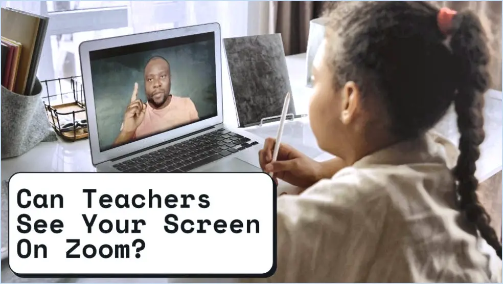 Comment faire pour que les enseignants puissent voir votre écran sur google meet?