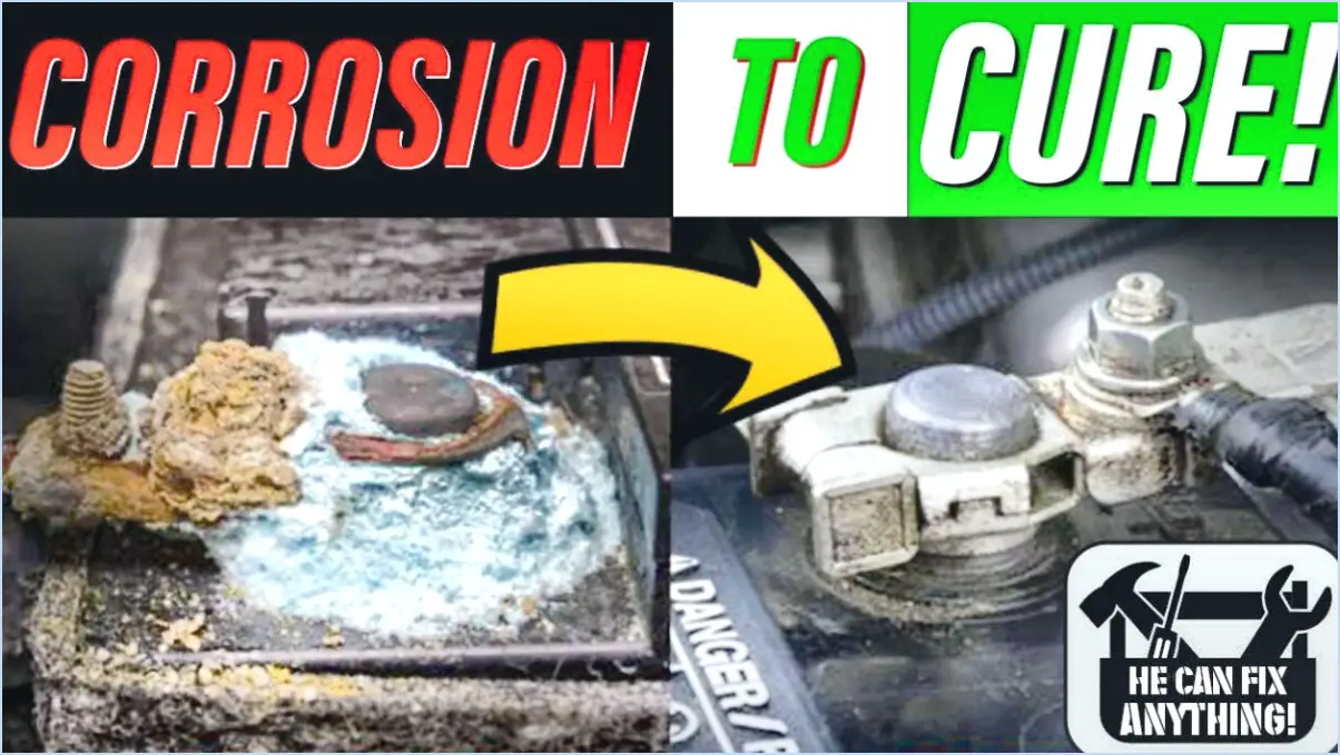 Comment nettoyer la corrosion de la batterie de voiture sans bicarbonate de soude?