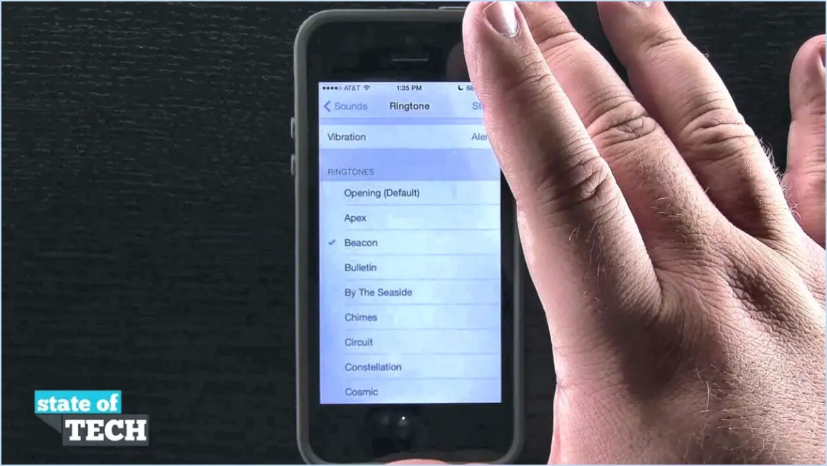 Comment obtenir des sonneries sur l'iphone 5s?