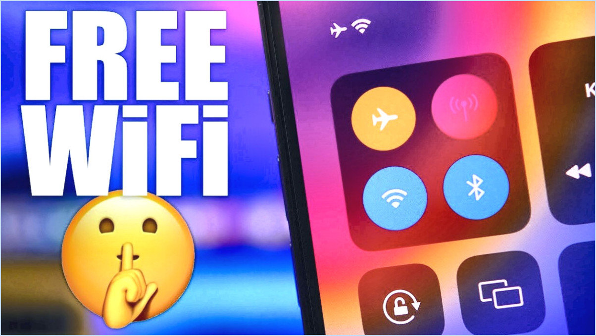 Comment obtenir le wifi gratuit sur l'iphone?