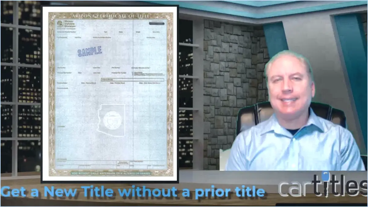 Comment obtenir un titre de propriété pour une nouvelle voiture dans le michigan?
