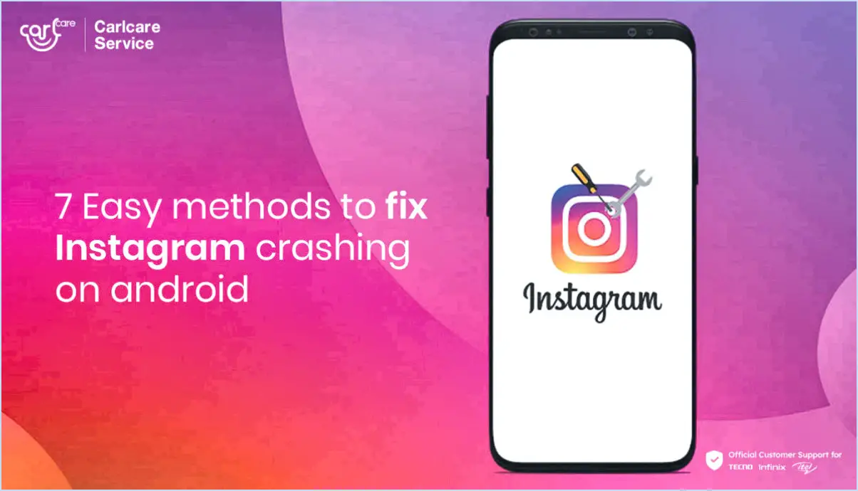 Comment réparer instagram s'est arrêté?