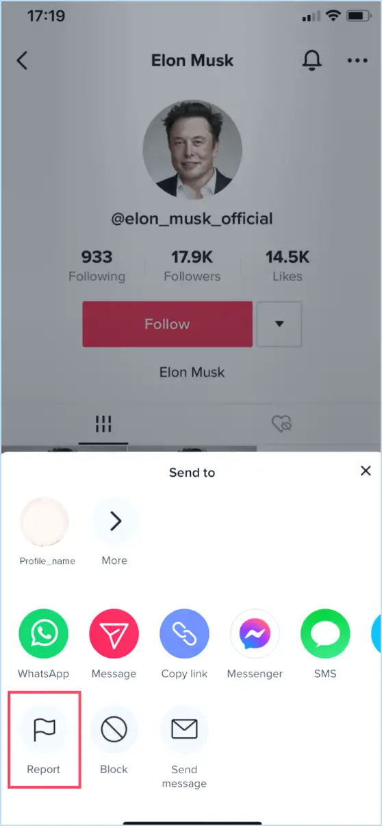 Comment signaler un faux compte TikTok?