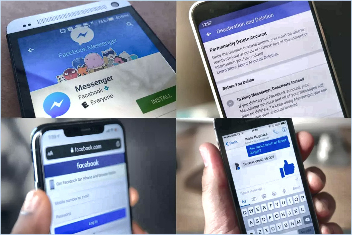 Comment supprimer définitivement mon messenger 2019?