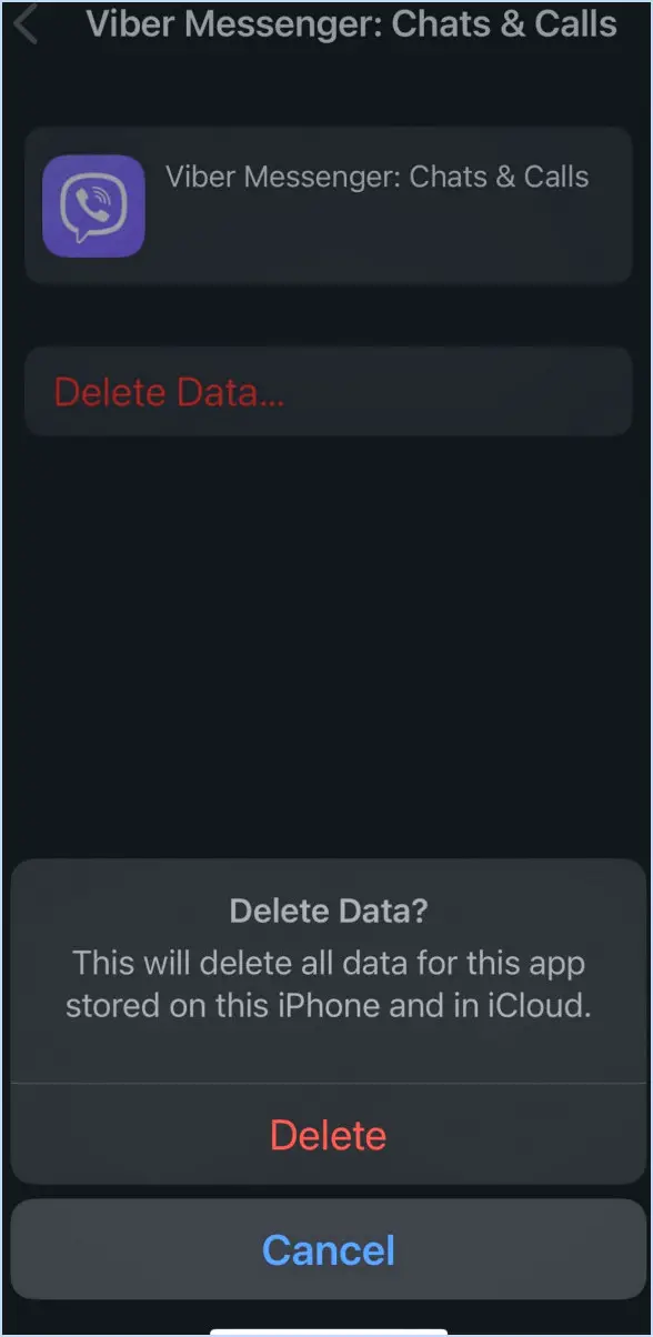 Comment supprimer les données de Viber?