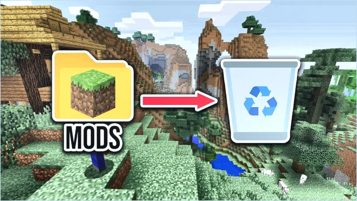 Comment supprimer les mods sur minecraft?