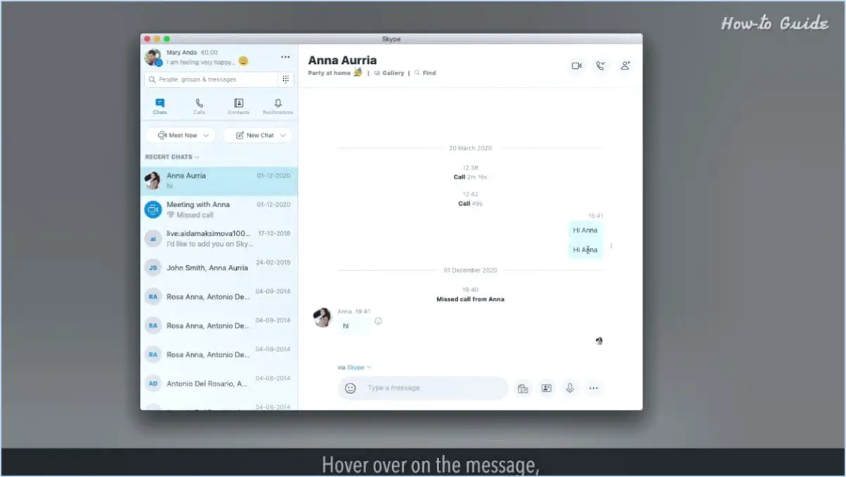 Comment supprimer l'historique de mes discussions sur Skype?