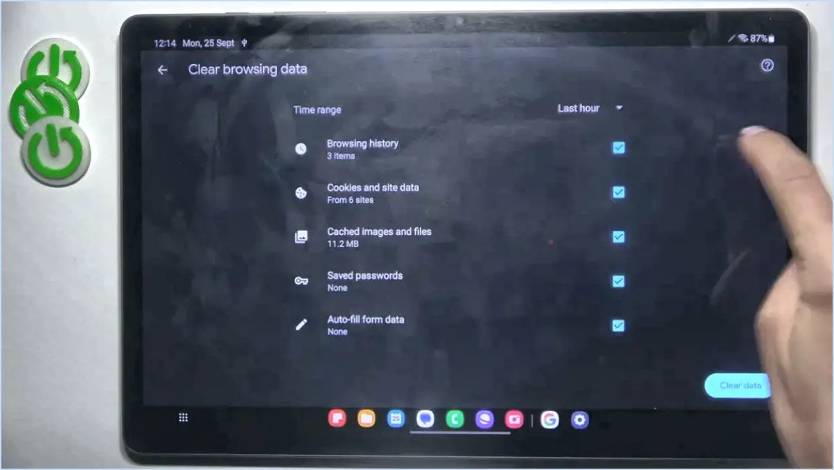 Comment supprimer l'historique du navigateur sur le galaxy s6?