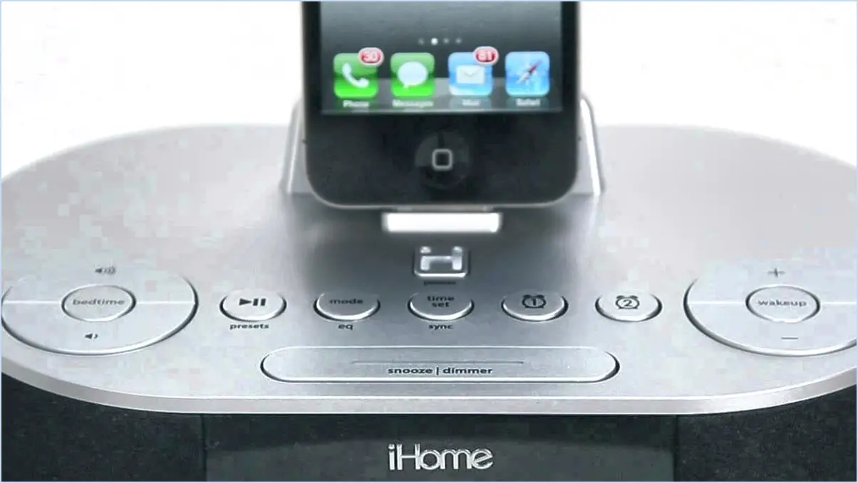 Comment synchroniser ihome avec iphone?