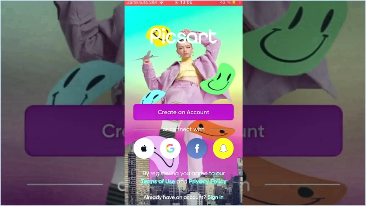 Comment utiliser PicsArt sans compte?