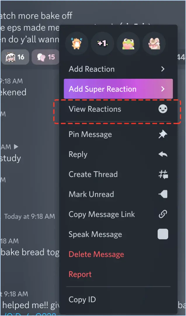 Discord : Comment ajouter des réactions aux messages?