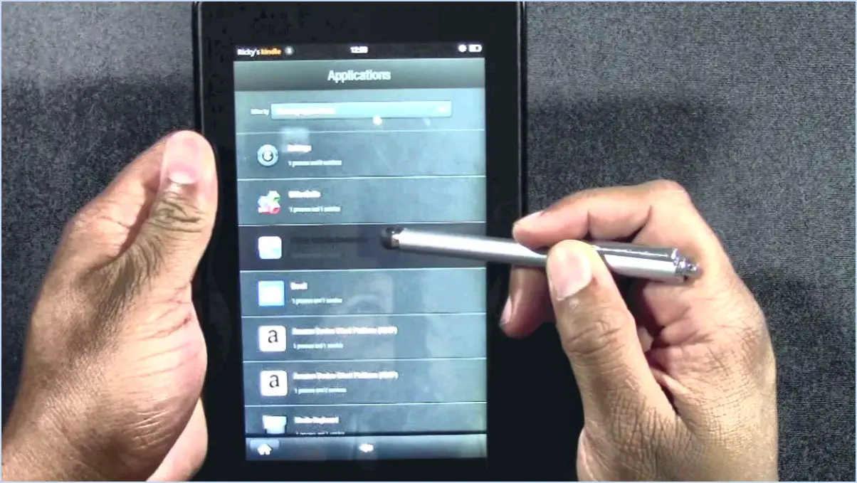 Fermer les applications sur le Kindle Fire?