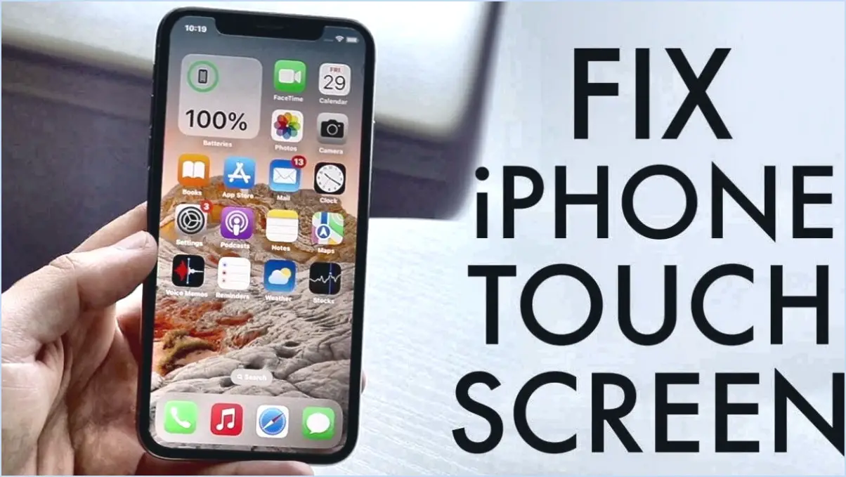 L'écran de l'iphone ne répond pas au toucher?