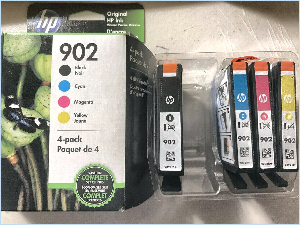 L'encre hp 902 est-elle supprimée?