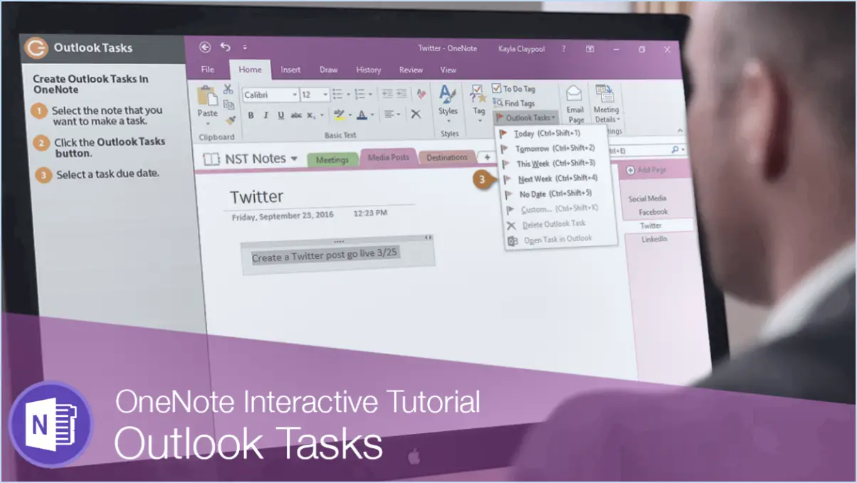 Puis-je définir des rappels dans OneNote?