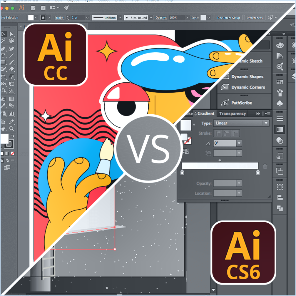 Quelle est la différence entre adobe illustrator cs6 et cs6 64 bit?