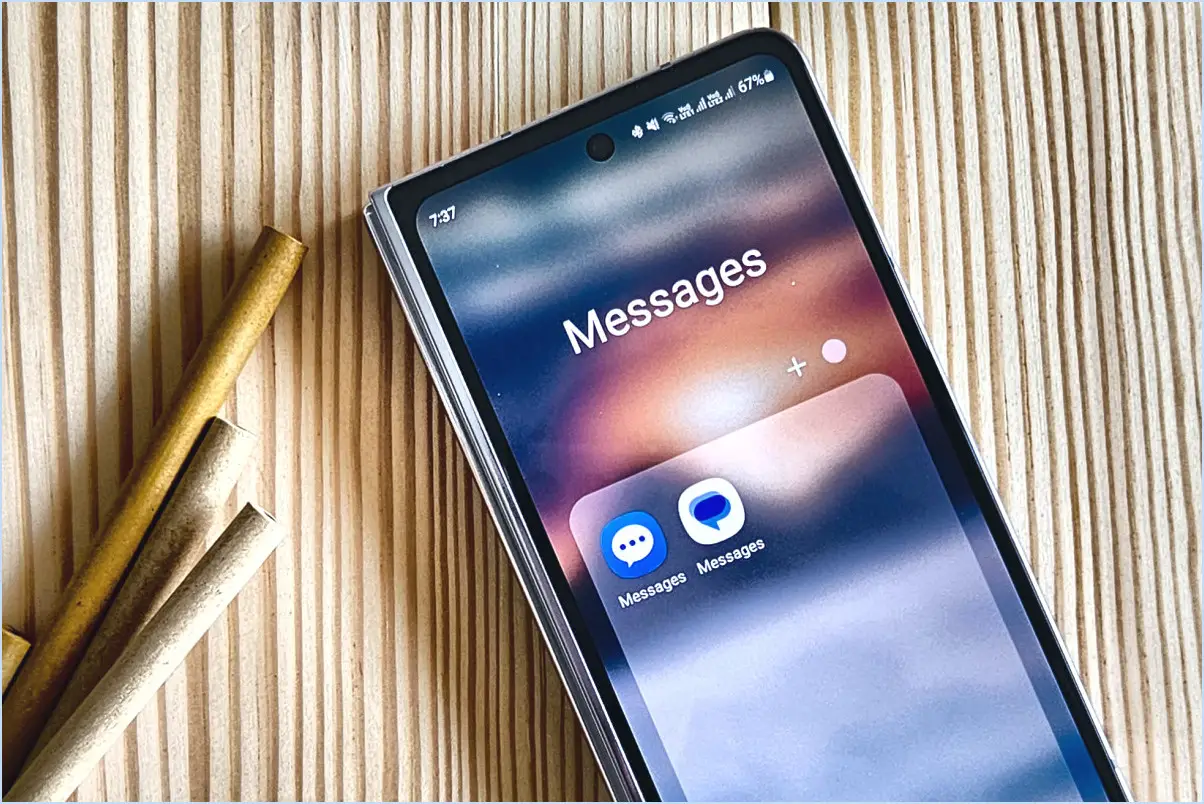 Quelle est la différence entre les messages samsung et les messages android?