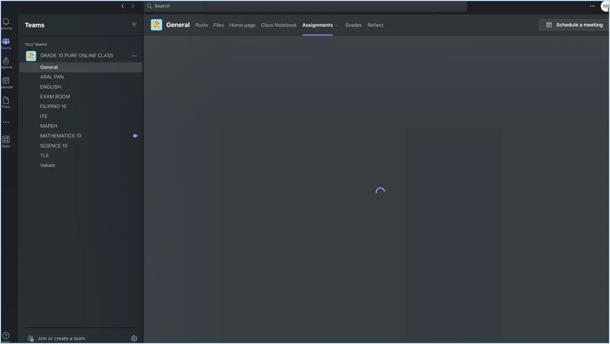 Réparer l'onglet Affectations de Microsoft Teams qui ne fonctionne pas?