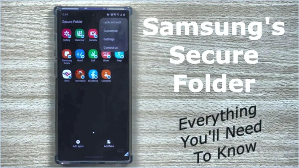 Tout ce que vous devez savoir sur les dossiers sécurisés de Samsung?