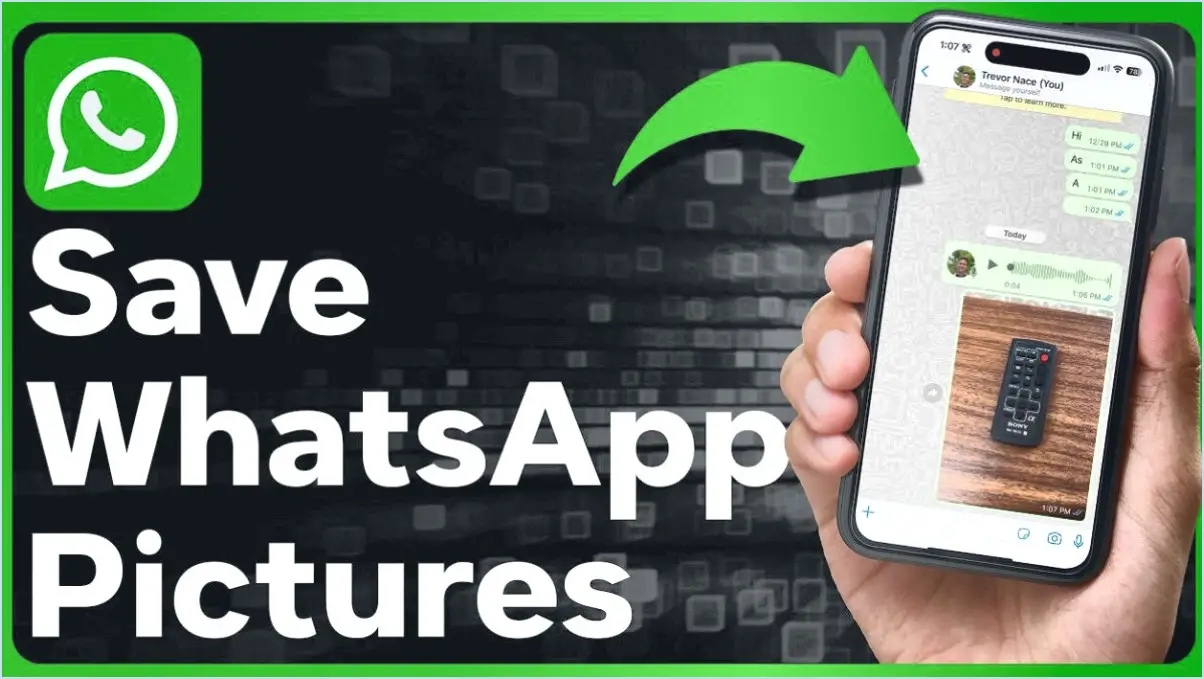 Whatsapp comment sauvegarder des photos de whatsapp?