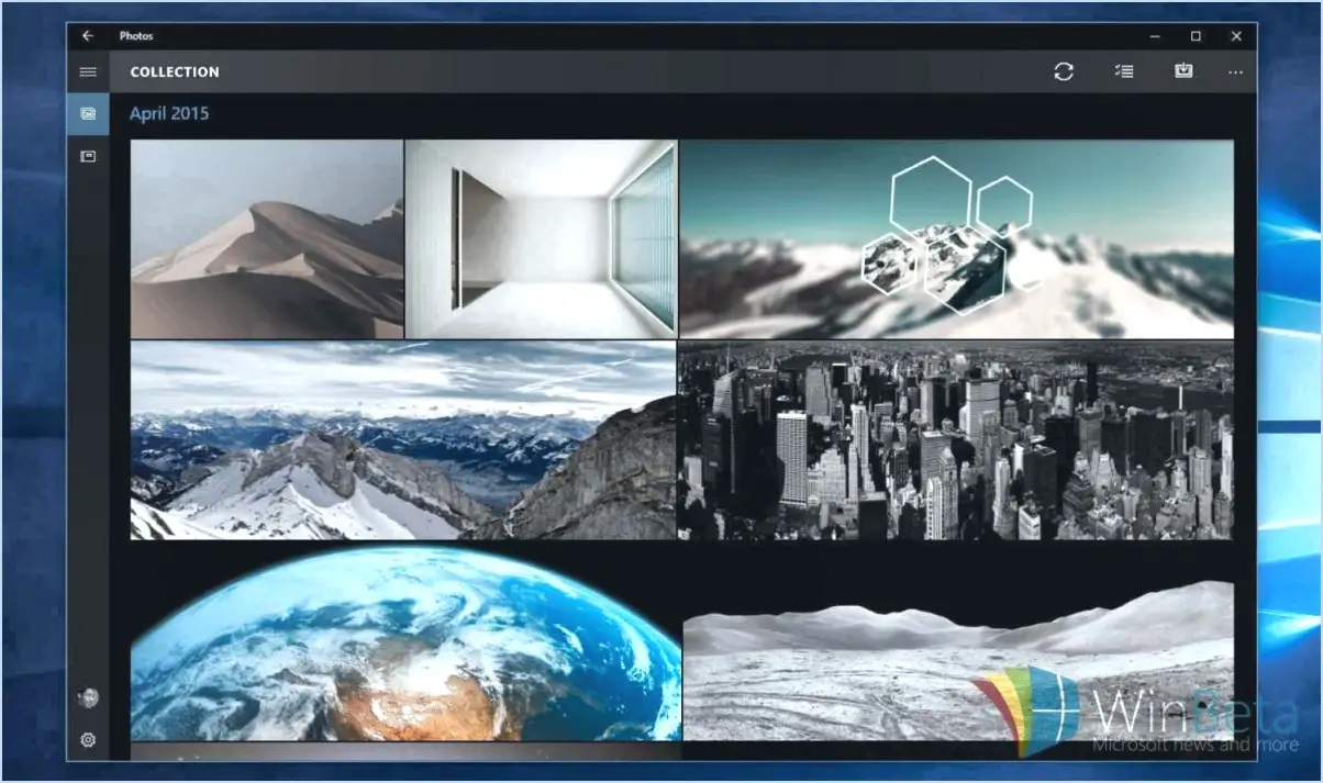 Windows 10 : ajouter un nouvel album dans l'application Photos?