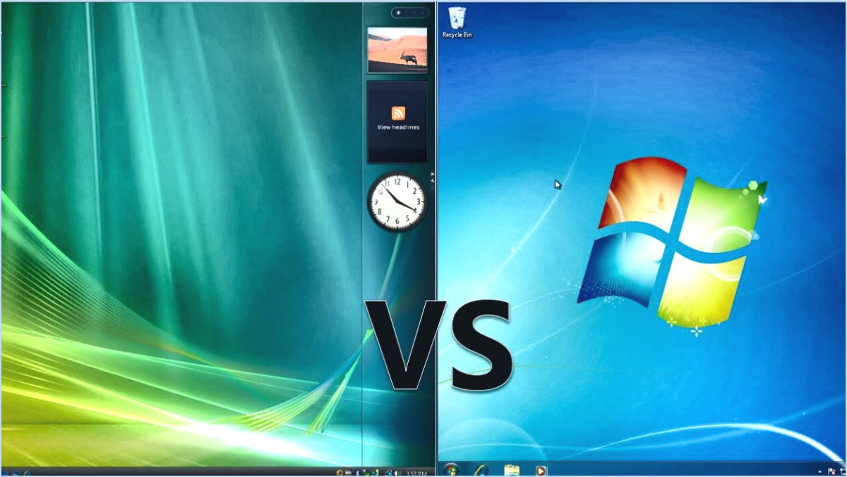 Windows 7 est-il avant ou après vista?