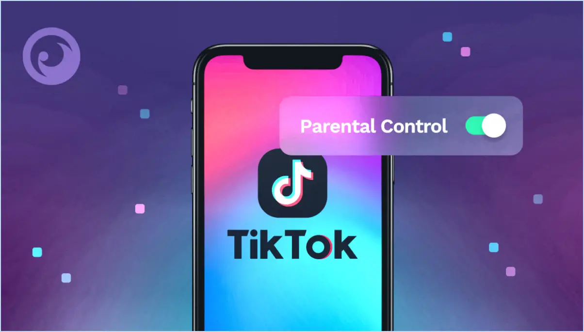 Y a-t-il un contrôle parental sur tiktok?