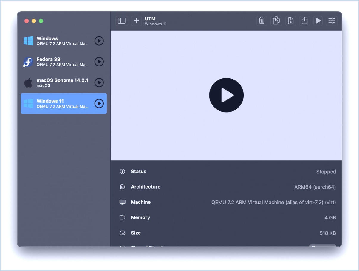 Comment installer Windows 11 sur Mac avec UTM