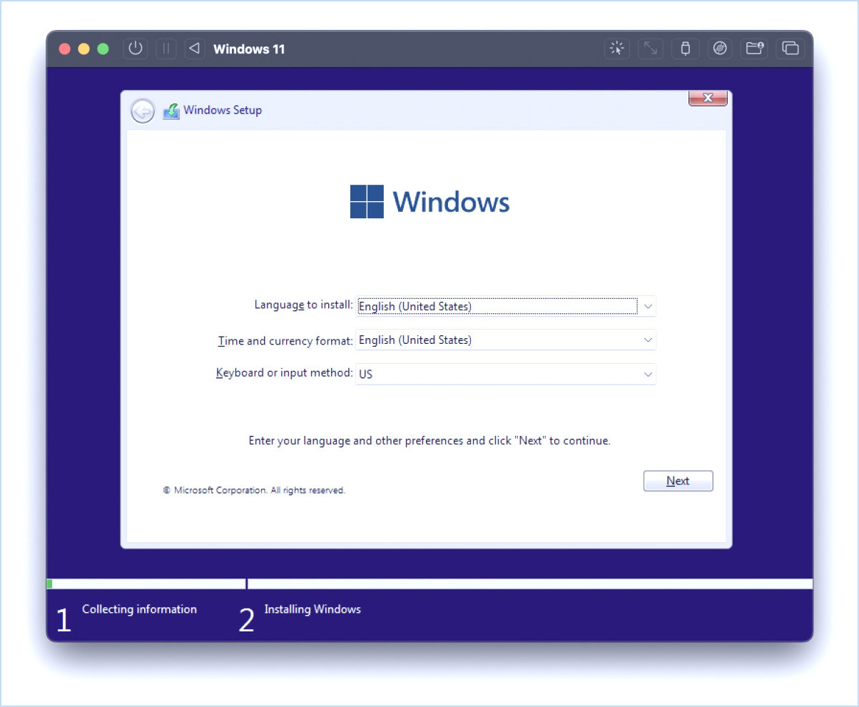 Comment installer Windows 11 sur Mac avec UTM
