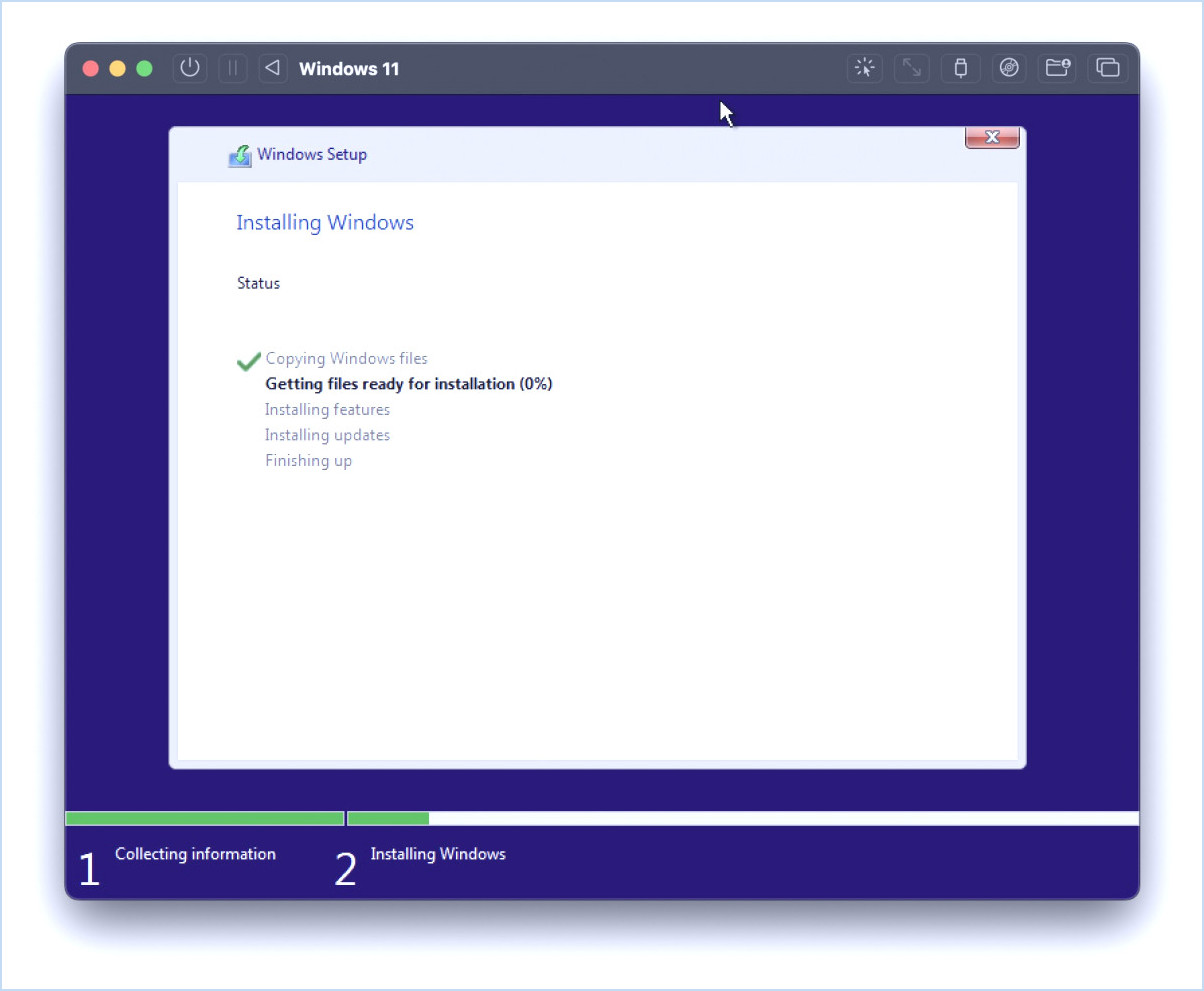 Comment installer Windows 11 sur Mac avec UTM