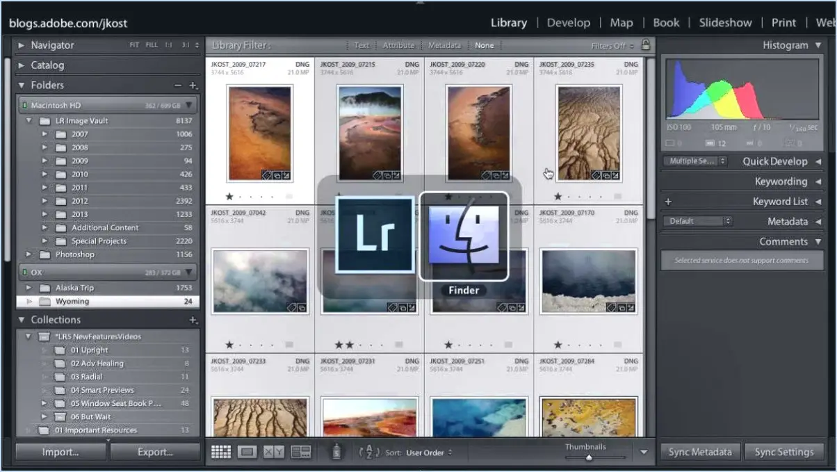 Adobe lightroom est-il hors ligne?