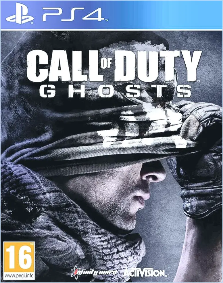 Combien coûte call of duty ghosts pour ps4?