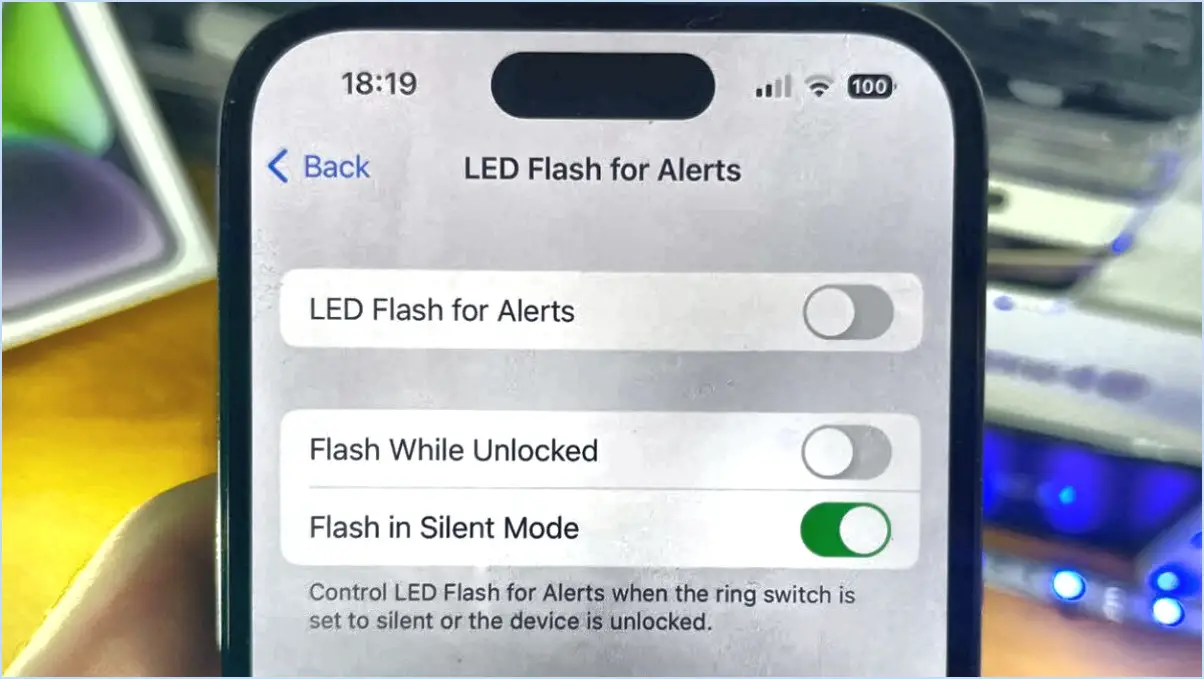 Comment activer la notification flash sur l'iphone 12 pro max?