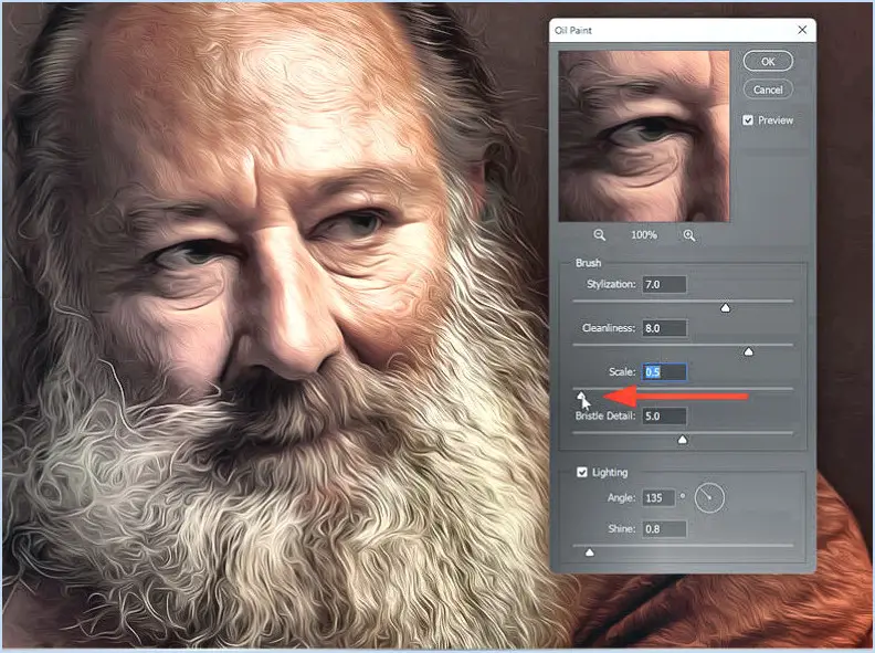 Comment activer la peinture à l'huile dans Photoshop cc?