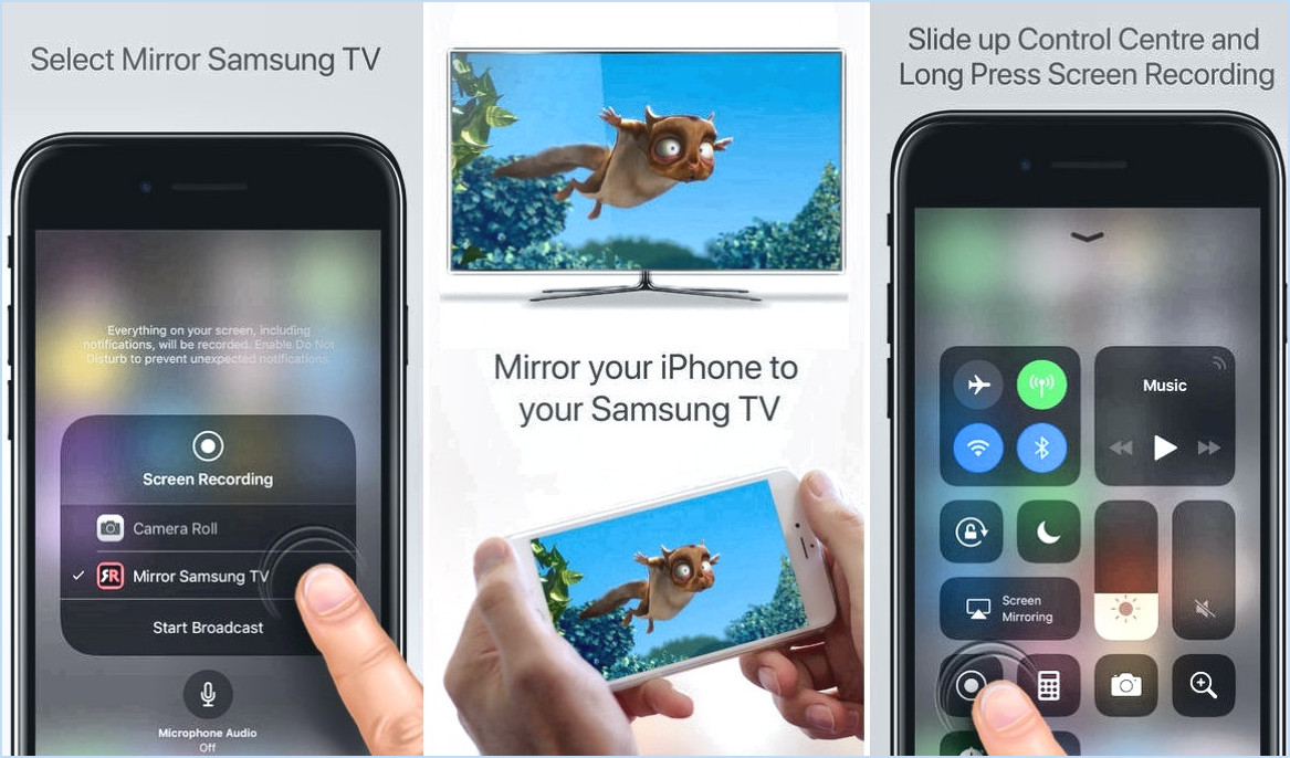 Comment connecter votre iphone à votre samsung tv sans fil?