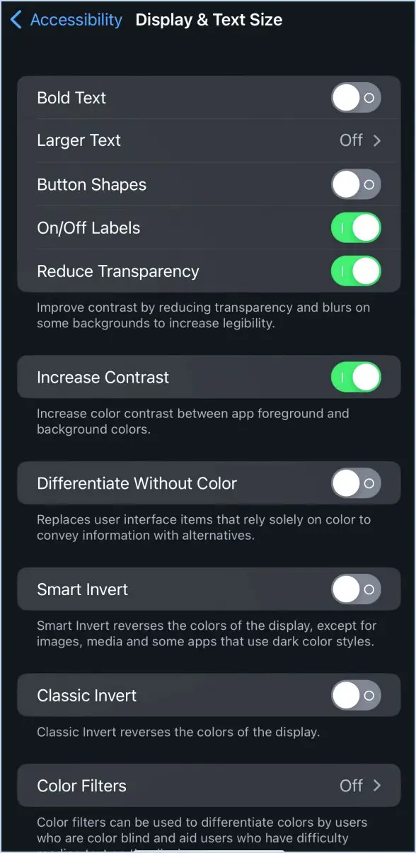 Comment désactiver la luminosité automatique de l'iphone?