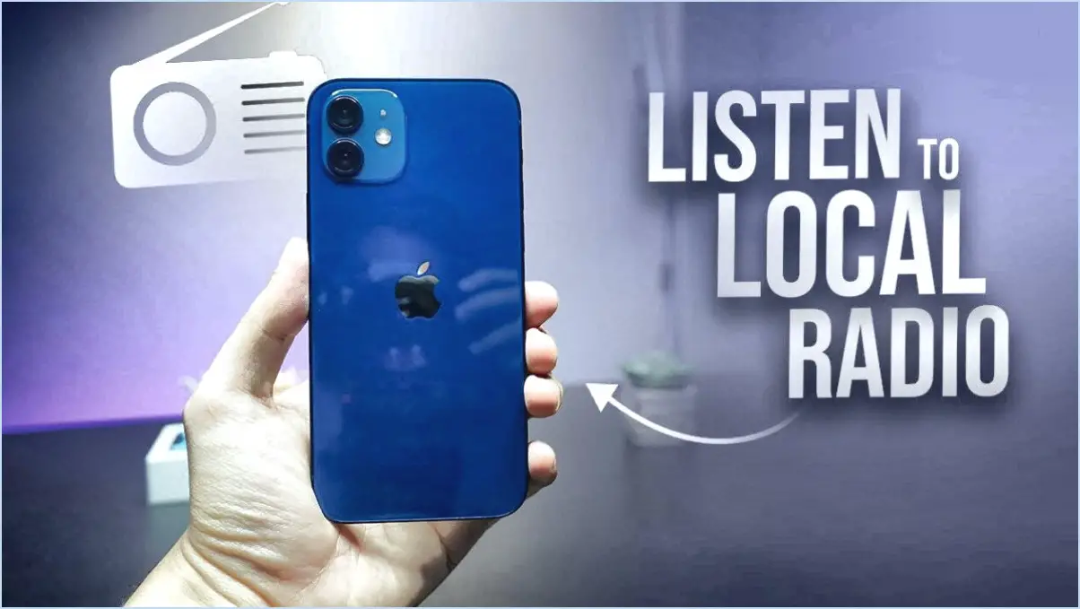 Comment écouter la radio locale sur l'iphone?