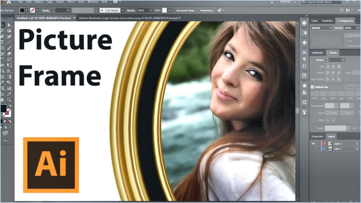 Comment faire des cadres dans illustrator?