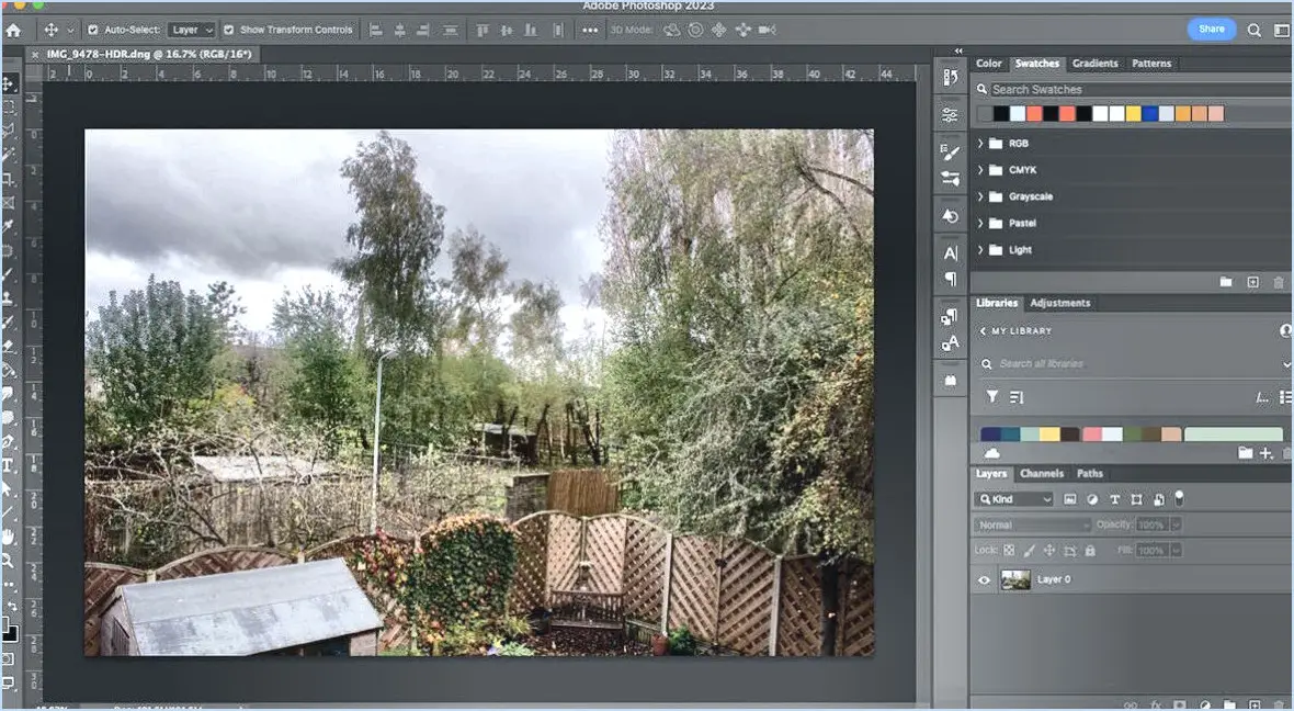 Comment faire du hdr dans photoshop cc?