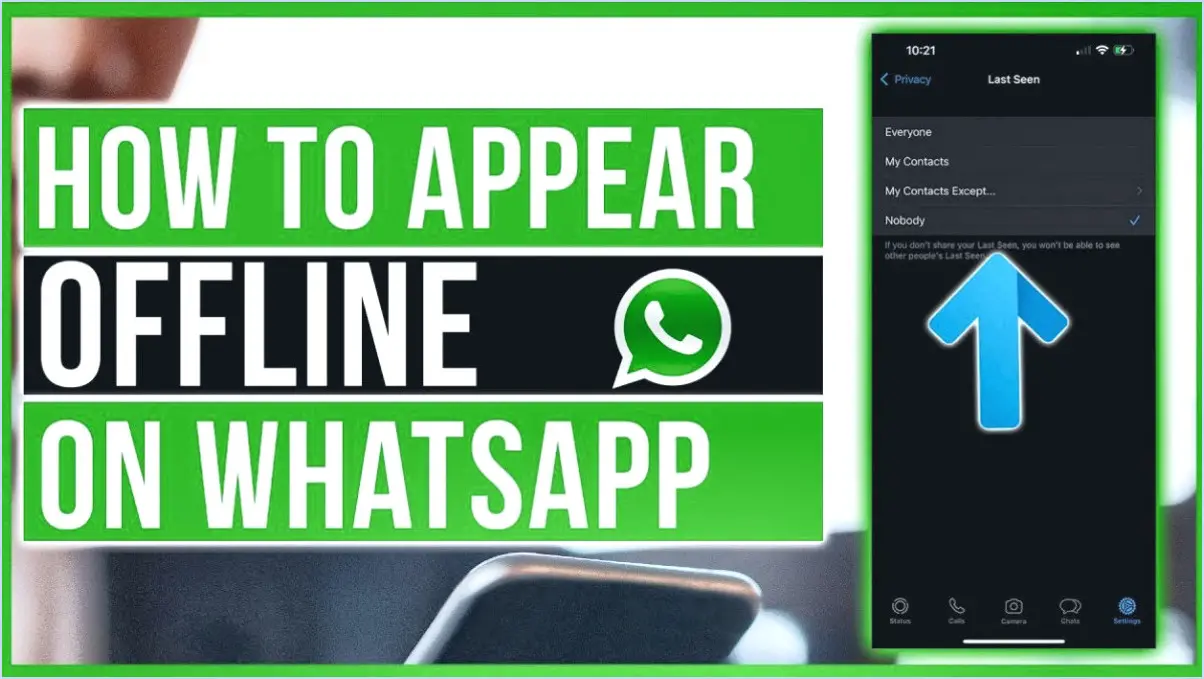 Comment faire pour être hors ligne dans whatsapp?